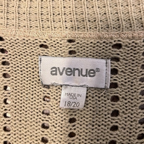The Avenue Open Front Plus Size Cardigan, Sz. 18/20. - Picture 6 of 7